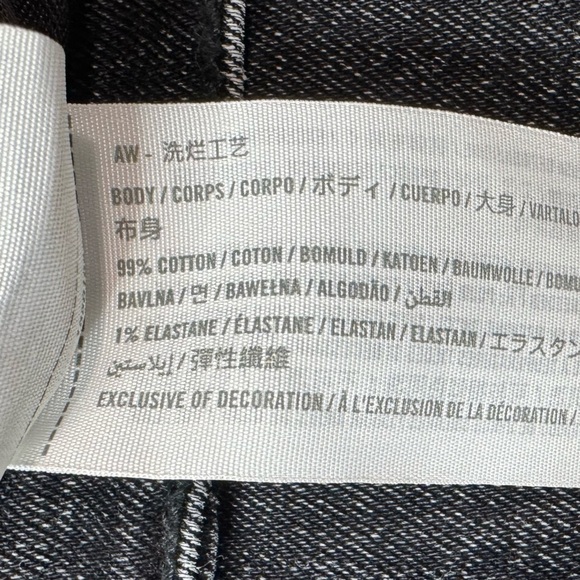 Abercrombie & Fitch The Skinny High Rise Split Hem Jeans Black - Picture 5 of 6